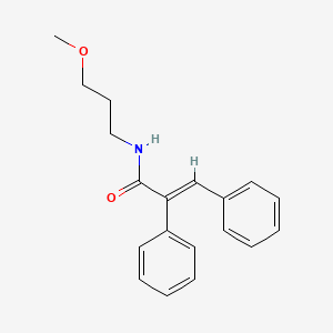 molecular formula C19H21NO2 B11011103 (2E)-N-(3-methoxypropyl)-2,3-diphenylprop-2-enamide 