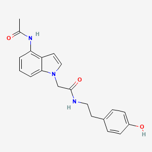 2-[4-(acetylamino)-1H-indol-1-yl]-N-[2-(4-hydroxyphenyl)ethyl]acetamide