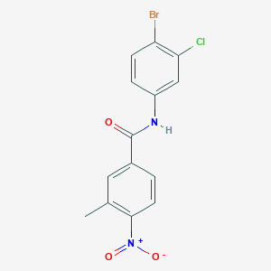 N-(4-bromo-3-chlorophenyl)-3-methyl-4-nitrobenzamide