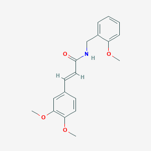 molecular formula C19H21NO4 B11011176 (2E)-3-(3,4-dimethoxyphenyl)-N-(2-methoxybenzyl)prop-2-enamide 