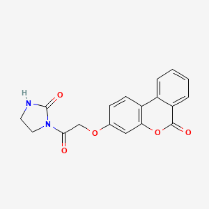 1-{[(6-oxo-6H-benzo[c]chromen-3-yl)oxy]acetyl}imidazolidin-2-one