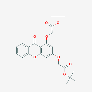 molecular formula C25H28O8 B11011199 di-tert-butyl 2,2'-[(9-oxo-9H-xanthene-1,3-diyl)bis(oxy)]diacetate 