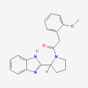 1-[(2S)-2-(1H-benzimidazol-2-yl)pyrrolidin-1-yl]-2-(2-methoxyphenyl)ethanone