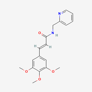 N-(2-pyridinylmethyl)-3-(3,4,5-trimethoxyphenyl)acrylamide