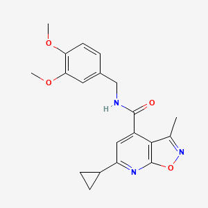 6-cyclopropyl-N-(3,4-dimethoxybenzyl)-3-methyl[1,2]oxazolo[5,4-b]pyridine-4-carboxamide