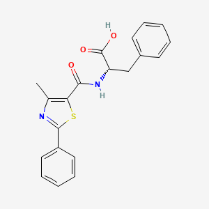 N-[(4-methyl-2-phenyl-1,3-thiazol-5-yl)carbonyl]-L-phenylalanine