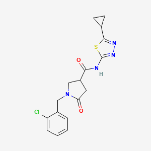 1-(2-chlorobenzyl)-N-(5-cyclopropyl-1,3,4-thiadiazol-2-yl)-5-oxopyrrolidine-3-carboxamide