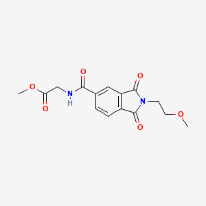 methyl N-{[2-(2-methoxyethyl)-1,3-dioxo-2,3-dihydro-1H-isoindol-5-yl]carbonyl}glycinate