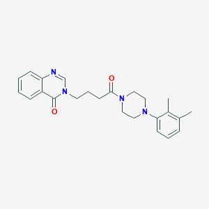 molecular formula C24H28N4O2 B11011356 3-{4-[4-(2,3-dimethylphenyl)piperazin-1-yl]-4-oxobutyl}quinazolin-4(3H)-one 