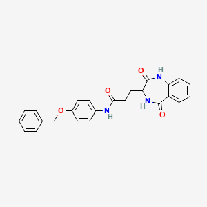 N-[4-(benzyloxy)phenyl]-3-(2,5-dioxo-2,3,4,5-tetrahydro-1H-1,4-benzodiazepin-3-yl)propanamide