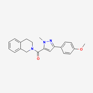 3,4-dihydro-2(1H)-isoquinolinyl[3-(4-methoxyphenyl)-1-methyl-1H-pyrazol-5-yl]methanone