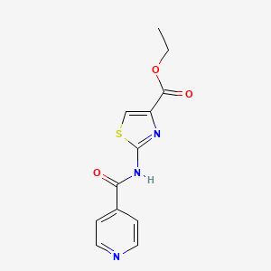 Ethyl 2-[(pyridin-4-ylcarbonyl)amino]-1,3-thiazole-4-carboxylate