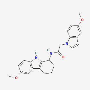 2-(5-methoxy-1H-indol-1-yl)-N-(6-methoxy-2,3,4,9-tetrahydro-1H-carbazol-1-yl)acetamide