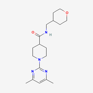 1-(4,6-dimethylpyrimidin-2-yl)-N-(tetrahydro-2H-pyran-4-ylmethyl)piperidine-4-carboxamide