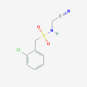 molecular formula C9H9ClN2O2S B11011418 1-(2-chlorophenyl)-N-(cyanomethyl)methanesulfonamide 