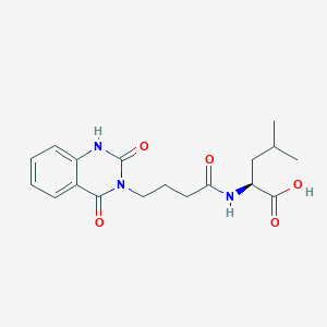 N-[4-(2,4-dioxo-1,4-dihydroquinazolin-3(2H)-yl)butanoyl]-L-leucine