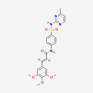 (2E)-N-{4-[(4-methylpyrimidin-2-yl)sulfamoyl]phenyl}-3-(3,4,5-trimethoxyphenyl)prop-2-enamide