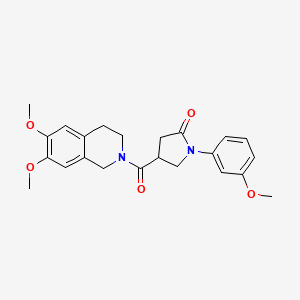 4-[(6,7-dimethoxy-3,4-dihydroisoquinolin-2(1H)-yl)carbonyl]-1-(3-methoxyphenyl)pyrrolidin-2-one