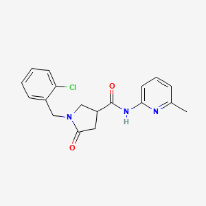 1-(2-chlorobenzyl)-N-(6-methylpyridin-2-yl)-5-oxopyrrolidine-3-carboxamide