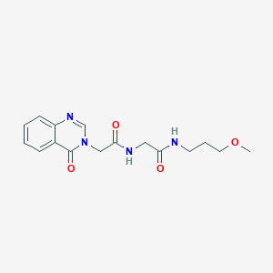 N-(3-methoxypropyl)-N~2~-[(4-oxoquinazolin-3(4H)-yl)acetyl]glycinamide