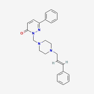 6-phenyl-2-({4-[(2E)-3-phenylprop-2-en-1-yl]piperazin-1-yl}methyl)pyridazin-3(2H)-one