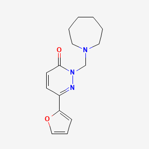 molecular formula C15H19N3O2 B11011606 2-(azepan-1-ylmethyl)-6-(furan-2-yl)pyridazin-3(2H)-one 