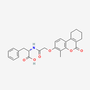 N-{[(4-methyl-6-oxo-7,8,9,10-tetrahydro-6H-benzo[c]chromen-3-yl)oxy]acetyl}-L-phenylalanine