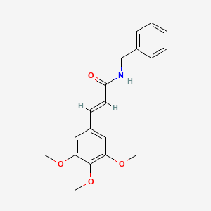 molecular formula C19H21NO4 B11011624 (2E)-N-benzyl-3-(3,4,5-trimethoxyphenyl)prop-2-enamide 