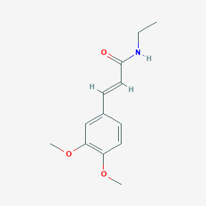 molecular formula C13H17NO3 B11011632 (2E)-3-(3,4-dimethoxyphenyl)-N-ethylprop-2-enamide 