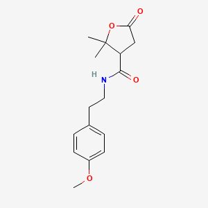 N-[2-(4-methoxyphenyl)ethyl]-2,2-dimethyl-5-oxotetrahydrofuran-3-carboxamide