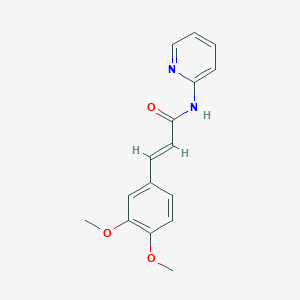 (E)-3-(3,4-dimethoxyphenyl)-N-(2-pyridyl)prop-2-enamide