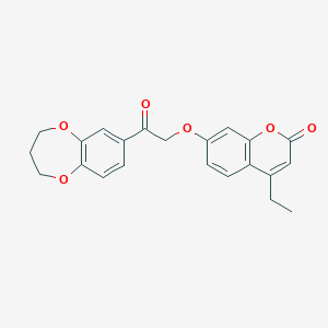 7-[2-(3,4-dihydro-2H-1,5-benzodioxepin-7-yl)-2-oxoethoxy]-4-ethyl-2H-chromen-2-one