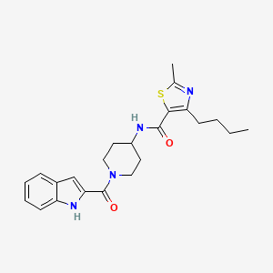 4-butyl-N-[1-(1H-indol-2-ylcarbonyl)piperidin-4-yl]-2-methyl-1,3-thiazole-5-carboxamide