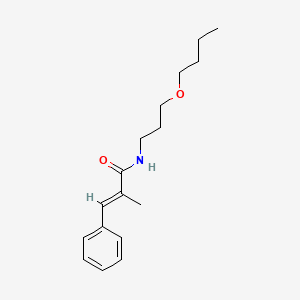 (2E)-N-(3-butoxypropyl)-2-methyl-3-phenylprop-2-enamide