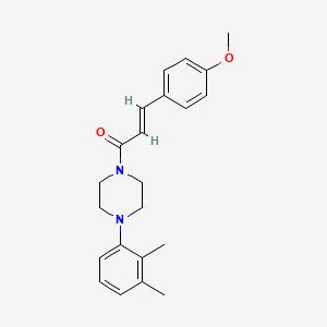 molecular formula C22H26N2O2 B11011689 (2E)-1-[4-(2,3-dimethylphenyl)piperazin-1-yl]-3-(4-methoxyphenyl)prop-2-en-1-one 