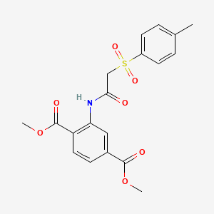 Dimethyl 2-({[(4-methylphenyl)sulfonyl]acetyl}amino)benzene-1,4-dicarboxylate