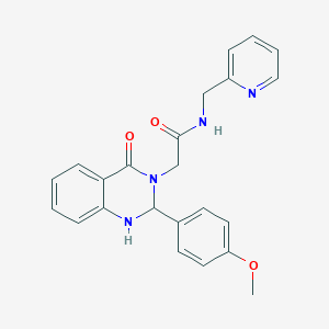 2-[2-(4-methoxyphenyl)-4-oxo-1,4-dihydroquinazolin-3(2H)-yl]-N-(pyridin-2-ylmethyl)acetamide