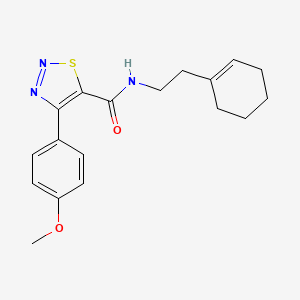 N-[2-(cyclohex-1-en-1-yl)ethyl]-4-(4-methoxyphenyl)-1,2,3-thiadiazole-5-carboxamide