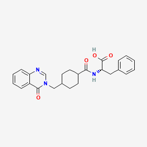 molecular formula C25H27N3O4 B11011770 N-({trans-4-[(4-oxoquinazolin-3(4H)-yl)methyl]cyclohexyl}carbonyl)-L-phenylalanine 