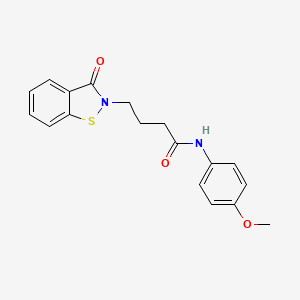 N-(4-methoxyphenyl)-4-(3-oxo-1,2-benzothiazol-2(3H)-yl)butanamide