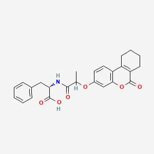 N-{2-[(6-oxo-7,8,9,10-tetrahydro-6H-benzo[c]chromen-3-yl)oxy]propanoyl}-L-phenylalanine