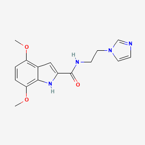 N-[2-(1H-imidazol-1-yl)ethyl]-4,7-dimethoxy-1H-indole-2-carboxamide