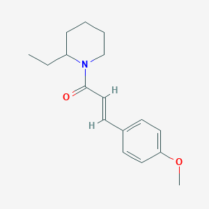 molecular formula C17H23NO2 B11011872 (2E)-1-(2-ethylpiperidin-1-yl)-3-(4-methoxyphenyl)prop-2-en-1-one 