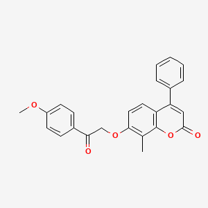 7-[2-(4-methoxyphenyl)-2-oxoethoxy]-8-methyl-4-phenyl-2H-chromen-2-one