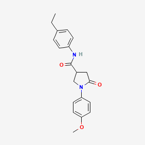 N-(4-ethylphenyl)-1-(4-methoxyphenyl)-5-oxopyrrolidine-3-carboxamide