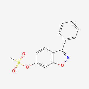 3-Phenyl-1,2-benzoxazol-6-yl methanesulfonate