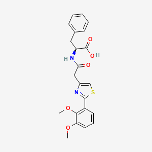 N-{[2-(2,3-dimethoxyphenyl)-1,3-thiazol-4-yl]acetyl}-L-phenylalanine