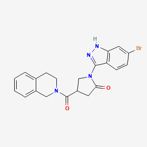 1-(6-bromo-1H-indazol-3-yl)-4-(3,4-dihydroisoquinolin-2(1H)-ylcarbonyl)pyrrolidin-2-one