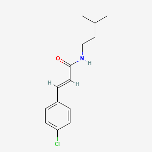 molecular formula C14H18ClNO B11011949 (2E)-3-(4-chlorophenyl)-N-(3-methylbutyl)prop-2-enamide 