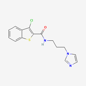 3-chloro-N-[3-(1H-imidazol-1-yl)propyl]-1-benzothiophene-2-carboxamide